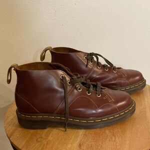 dr. Martens church monkey ankle lace up booties